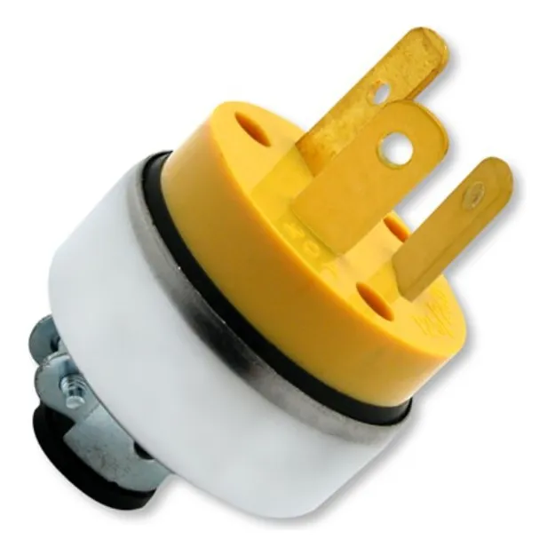 Enchufe De Metal 3 Polos 220v-20v Cara E Chino