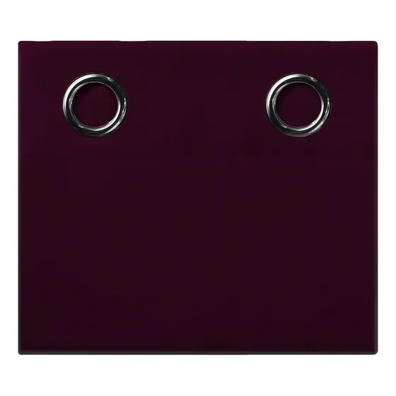 Cortinas Blackout Corta Térmico Lisa 95% Bloqueo Luz Color Uva, Zantelo