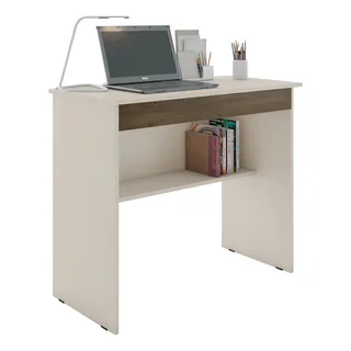 Mesa Pc Gamer Escrivaninha Escritorio Pequena Bcg Cor Off White/freijĂł Mesa Pc Gamer Escrivaninha Escritorio Pequena Bcg Cor Off White/freijĂł