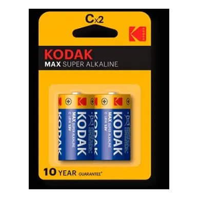 Pila Marca Kodak Tipo C Alcalina Lr14 1.5v Blister De 2pilas