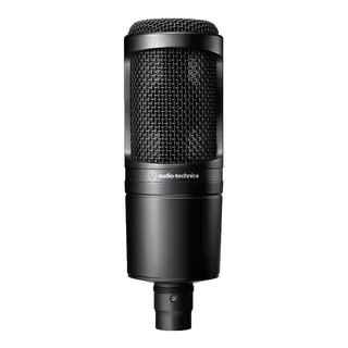 Microfone Audio-technica At2020 Condensador CardiĂłide Preto Microfone Audio-technica At2020 Condensador CardiĂłide Preto