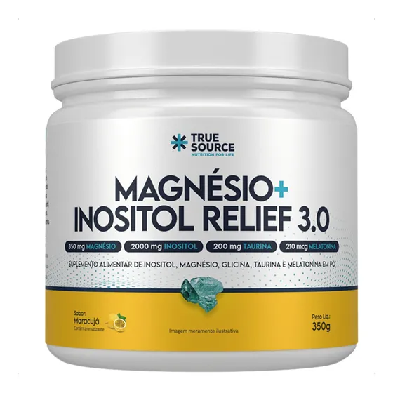 True Source | True Magnésio + Inositol 3.0 | Pote 350gr