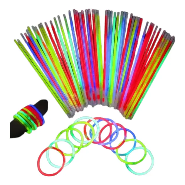 Paquete Glowsticks 50 Unidades