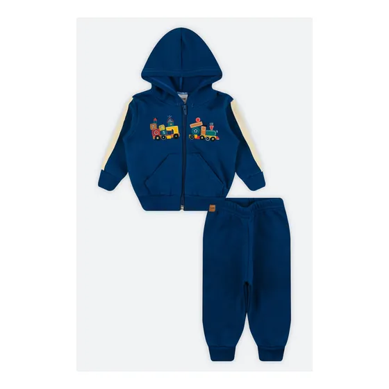 Conjunto Jaqueta Moletom Bebê Menino Toys Elian