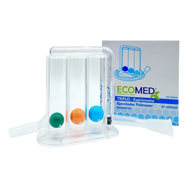 Triflo Espirómetro . Ejercitador Pulmonar - Unidad