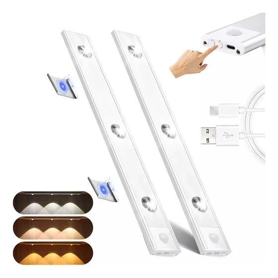 2 Barra De Luz Led Inteligente Con Sensor De Cuerpo Humano