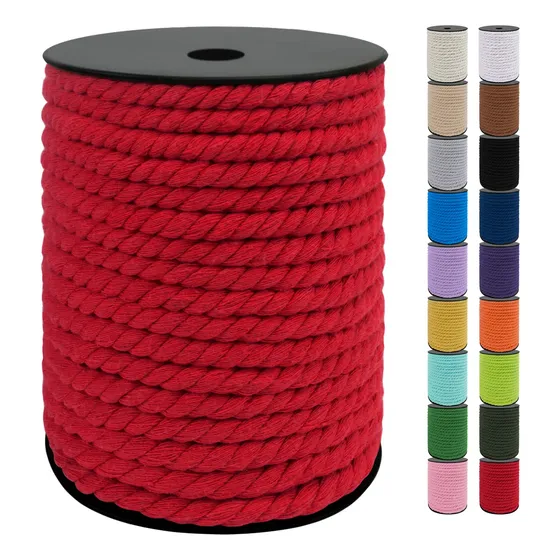 Cordón De Macramé 0.8 Cm, Hilo De Algodón 40 M