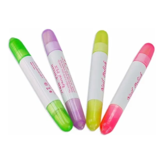 1 Lapiz Corrector De Esmalte Recargable 4 Puntas Lefemme