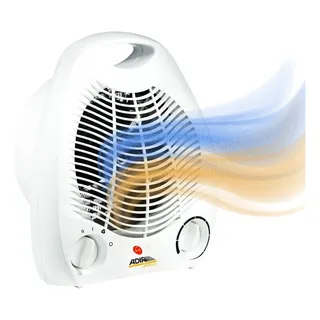 Ventilador Calefactor De Escritorio Adir 4802 Portátil Color Blanco