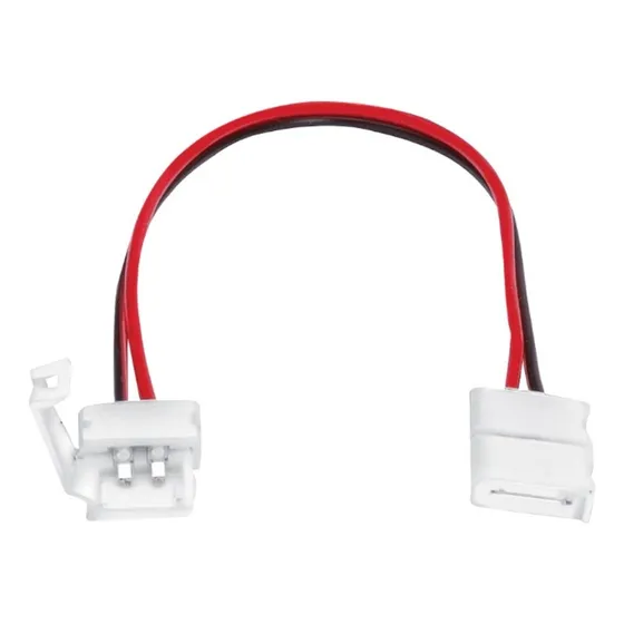 Conector Doble Tira Led Doble Hebilla + Cable 15cm Monocolor Luz Blanco Frio/blanco Calido