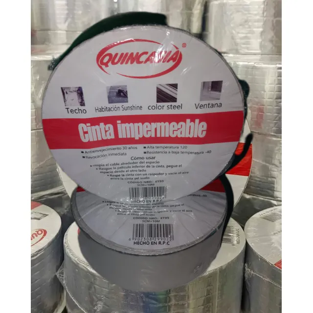 Cinta Butilo Impermeable Tapa Goteras 5cm X 5 Mtros