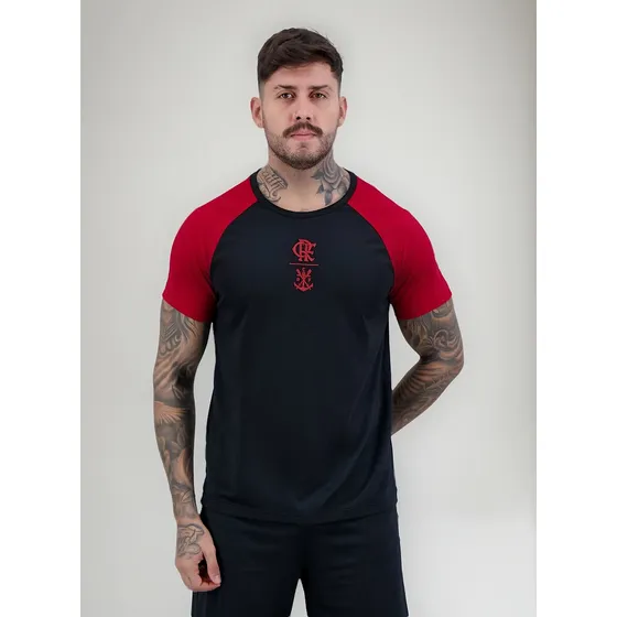 Camisa Flamengo Correnteza Preta E Vermelha