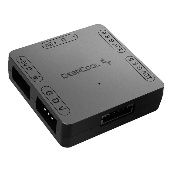 Hub Conversor Rgb 4 Pinos 12v Para Argb 5v 3 Pinos E Vdg