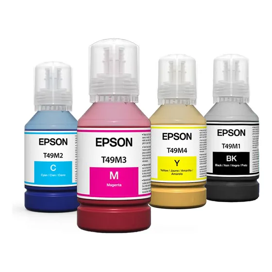 Kit Cmyk De Tinta Genuinas De Sublimación Original Epson T49