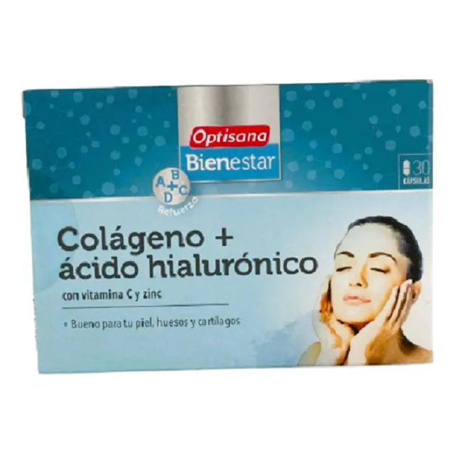 Colageno + Acido Hialuronico Con Vitc Y Zinc 30cap Optisana