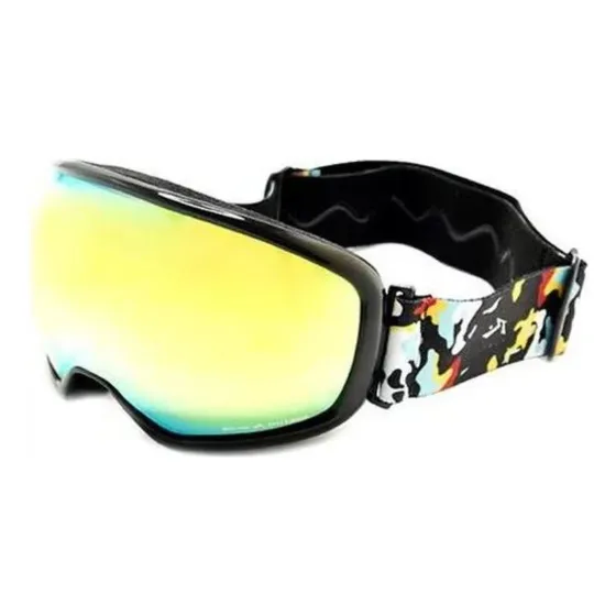 Antiparra Para Nieve Ski Rusty Tek C5 Espejado Amarillo