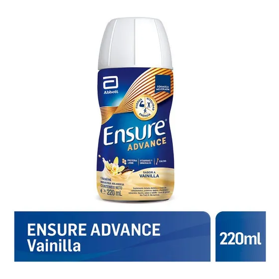Suplemento Nutricional Ensure Advance Vainilla 220ml X 12u