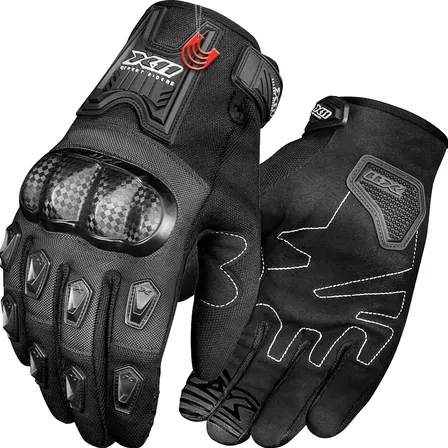 Luva X11 Masculina Blackout 2 Touch Verão Moto Motociclista