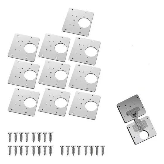 10pz Herramienta Montaje Armario Muebles Reparación Bisagra