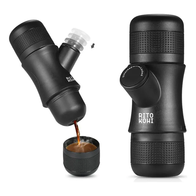 Cafetera Portátil Espresso Ritokohi Manual One Shot Café
