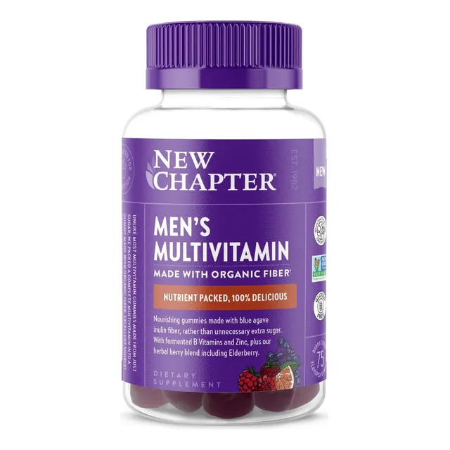 Multivitaminico Para Hombre New Chapter 75 Gomitas Sabor Bayas