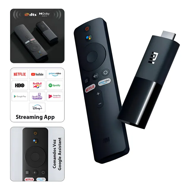 Xiaomi Mi Tv Stick Eu Streaming Full Hd 8gb Chromecast Negro Estándar