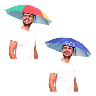 Paraguas Gorro Portátil Sol Sombrilla Para Cabeza De Colores Paraguas Gorro Portátil Sol Sombrilla Para Cabeza De Colores