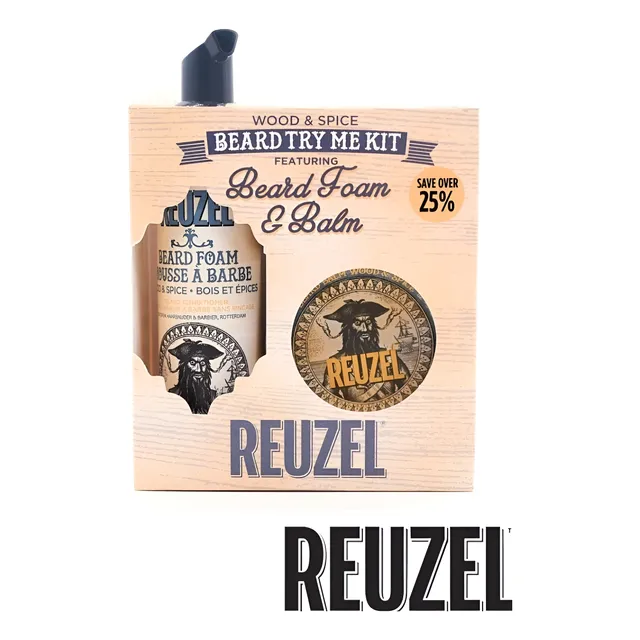  Reuzel Pack Barba Set Beard Foam 70ml + Beard Balm 35gr