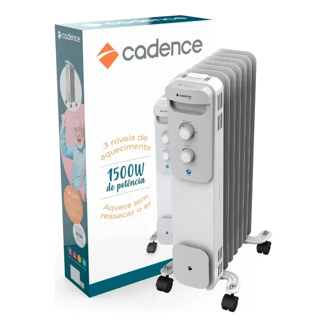 Aquecedor  A Oleo Cadence Radiador 1500w Eletrico Portatil