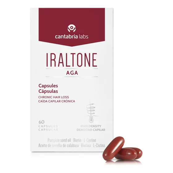 Capsulas Caida Del Cabello Iraltone Aga 60cap Vitamina E Y C