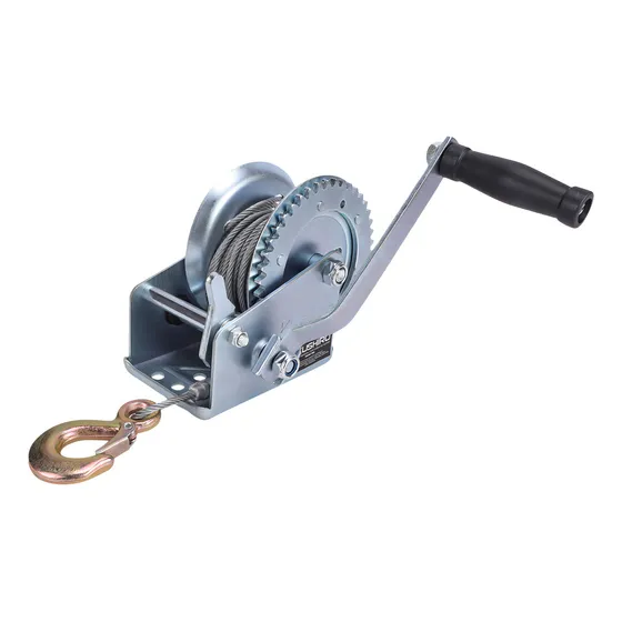Malacate Manual Con Cable De Acero De 4,5 mm 725 Kg 10 Mts Kushiro MMW-725