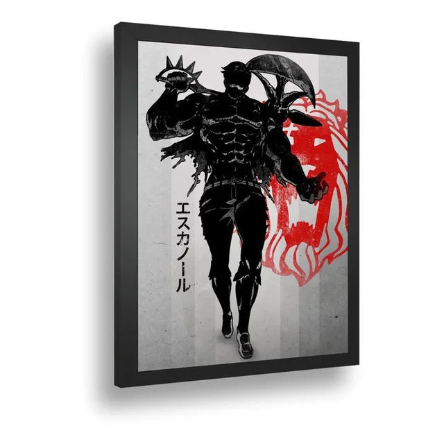 Quadro Decorativo Post Escanor 7 Pecados Meliodas A3