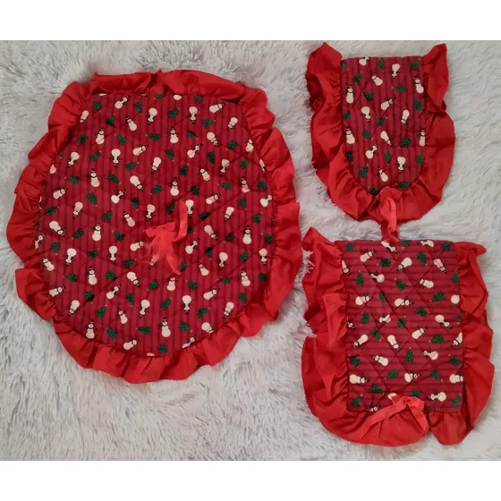 3 Piezas - Juego De Baño - Navidad - Lencería 3