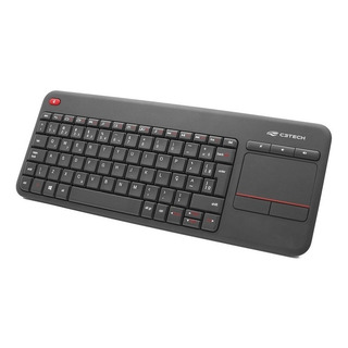 Teclado Wireless C3tech K-wt200bk Touchpad Smart Tv - Preto Teclado Wireless C3tech K-wt200bk Touchpad Smart Tv - Preto