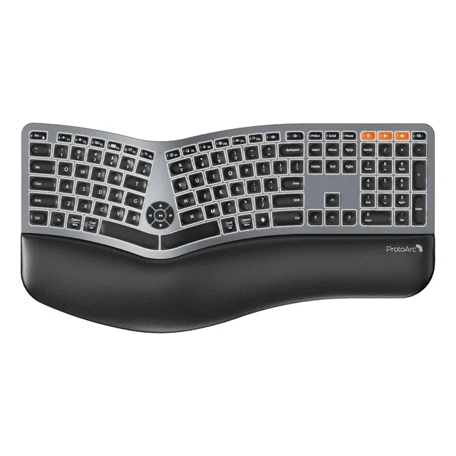Teclado Ergonómico Inalámbrico Protoarc Ek01 Plus Teclado Negro