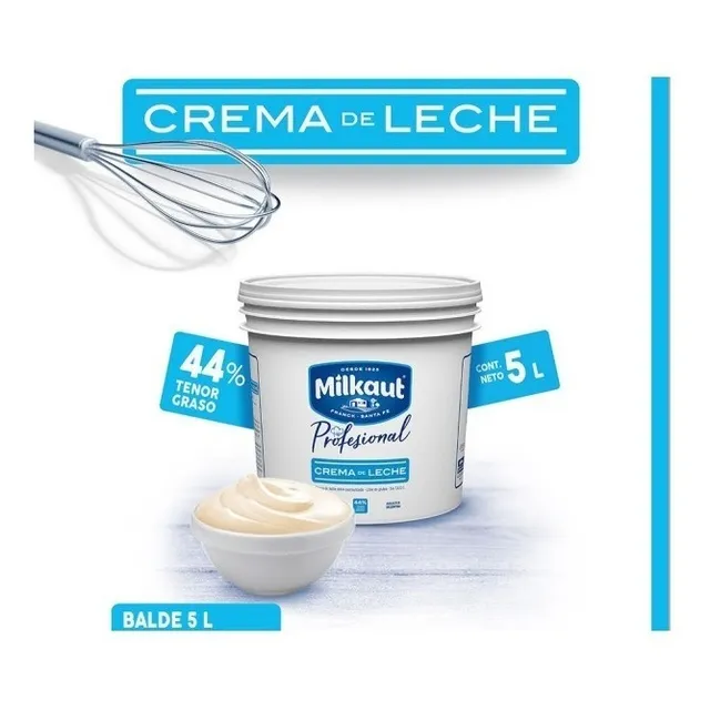 -milkaut Crema De Leche 44% Balde X 5kg - Mataderos