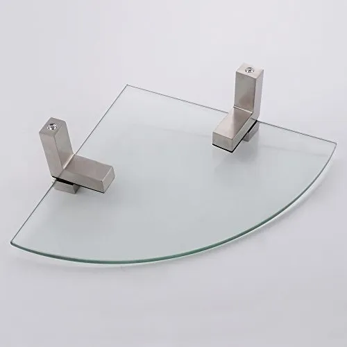 Estante Vidrio Templado Para Baño Ke Montaje Sobre Pared Zu