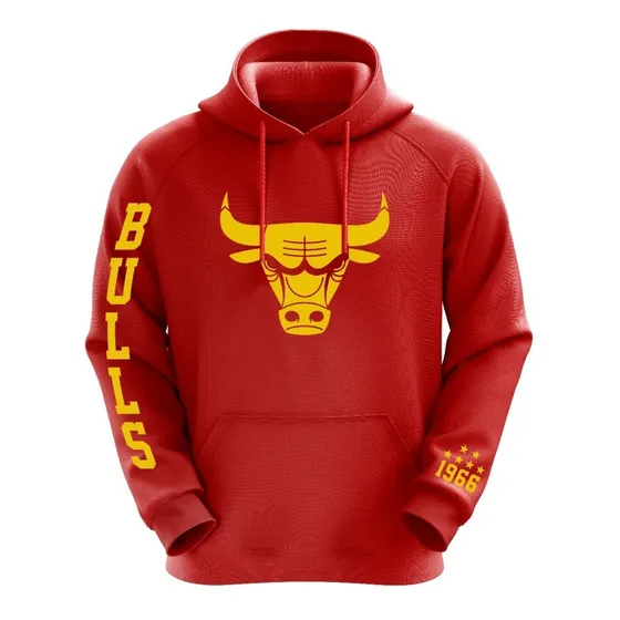 Poleron Rojo Nba Chicago Bulls 