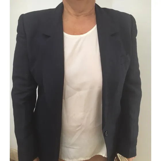 Chaqueta De Vestir Mujer Talla 14 Lino Egipcio Nueva