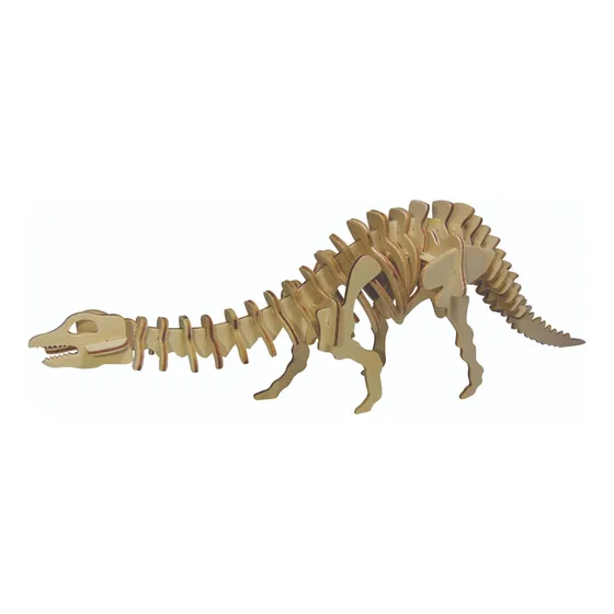 Juguete De Armar 3d En Madera Dinosaurio Estegosaurio