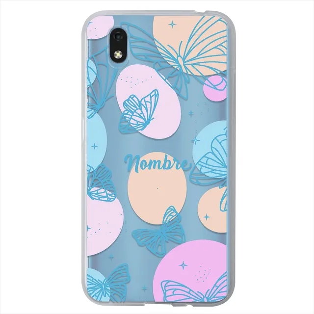 Funda Para Zte Mariposas Personalizada Con Tu Nombre