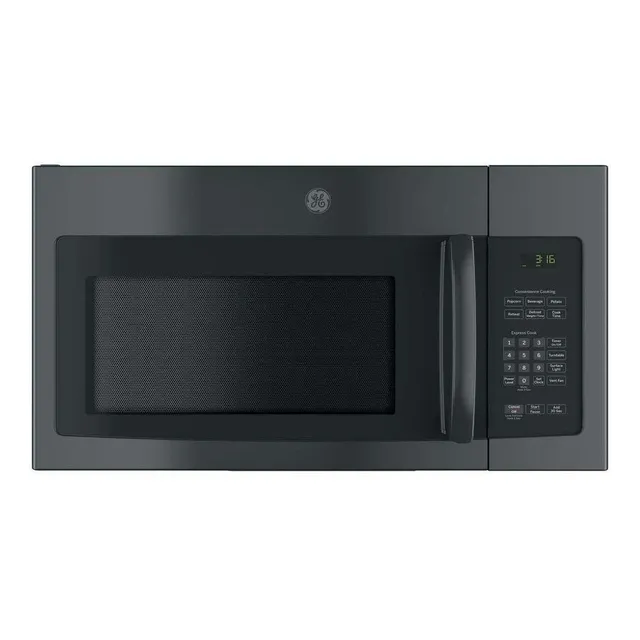 Jnm3163djbb 1.6 Cu Pie Negro Microonda Sobre Gama