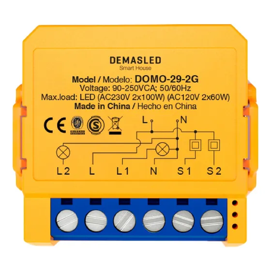 Dimmer Led Wifi Atenuador Luz Inteligente 2 Vías 100w 220v