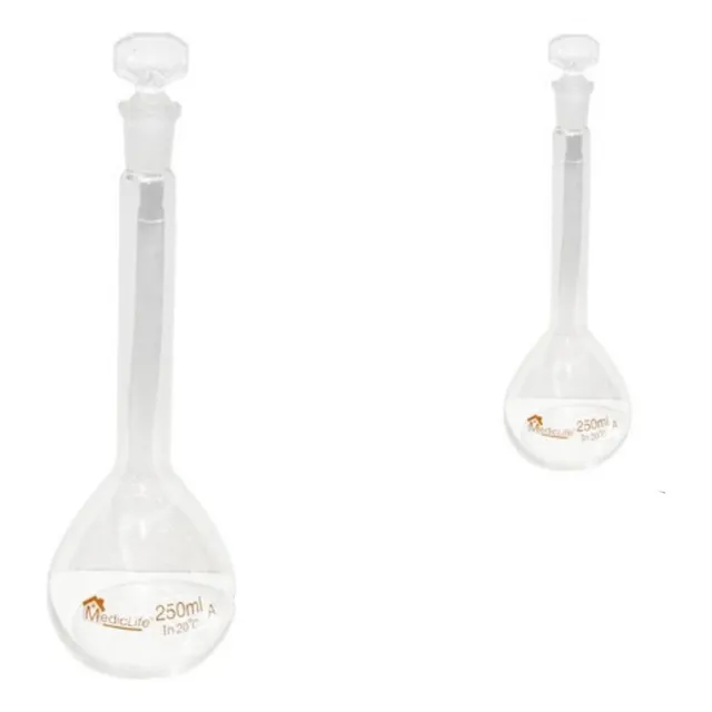 Matraz Aforado De Vidrio Pirex De 250ml Gran Promocion