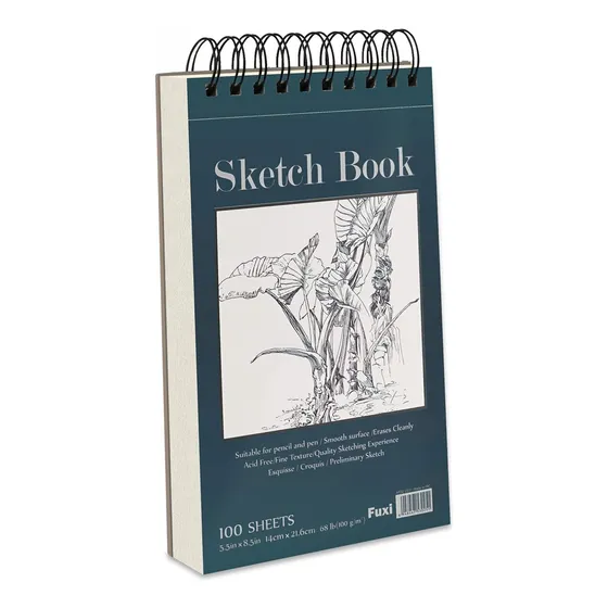 Cuaderno Fuxi 100g 21.6x14.5cm 100 Hojas Anillado Metálico