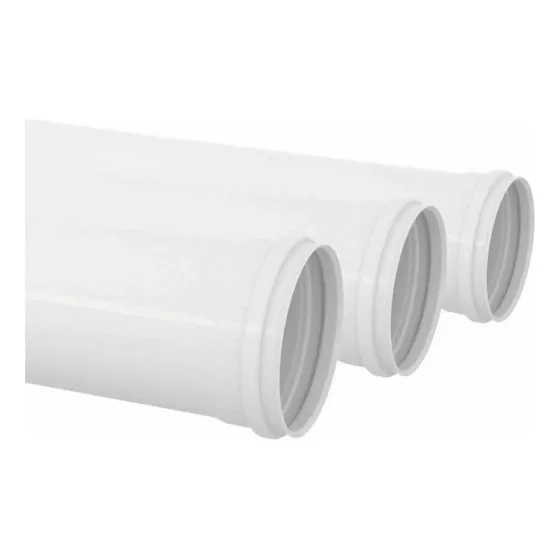 Tubo Pvc Esgoto 100mm 6m (3x 2m) Luperplas 4 Polegadas