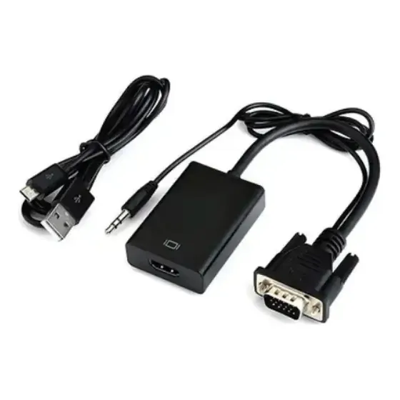 Adaptador Vga A Hdmi Havit Con Usb