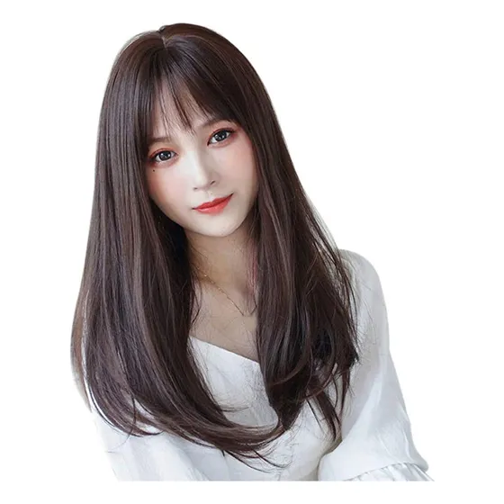 Cabello Corto Natural Femenino H, Pelo Largo Y Liso, Complet