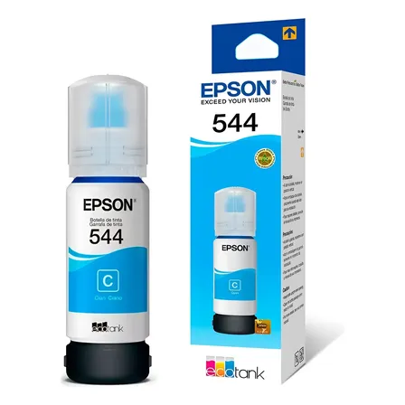 Botella De Tinta Epson T544 Ecotank Original Negro & Colores