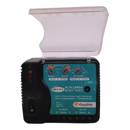 Protector Voltaje De Aire Acond Y Refriger 220v Exceline